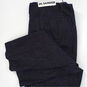 Jil Sander Ducuron Dark Denim Mid Rise Jean Cotton Cashmere Blend Size 28 NWT